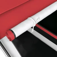 Outsunny 4 Man UV Protection Camping Tent - Grey and Red(m-13)