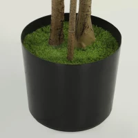 HOMCOM Decorative Artificial Plant, 175 cm Silk Olive Tree with 787 Leaves in Cement Pot, Fake Plant(m-13)