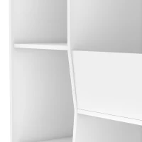 AIYAPLAY Meuble rangement enfant, bibliothèque enfants avec 8 compartiments et étagère supérieure, 104 x 29 x 101,5 cm, blanc(m-13)
