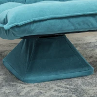 HOMCOM Fauteuil de sol paresseux fauteuil relax fauteuil salon design capitonné inclinaison dossier réglable pivotant 360°(m-8)