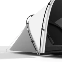 Outsunny 4 Man UV Protection Camping Tent - Charcoal Grey and White(m-10)