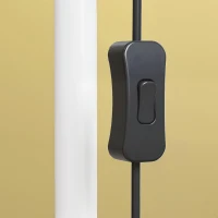 HOMCOM Modern Standing Lamp, Floor Lamp with 350° Rotatable Head for Living Room, White(m-11)