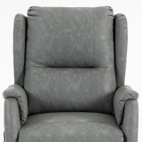 HOMCOM Power Lift Recliner Chair, Dual Motor Electric Lift Chair for Elderly with Remote Control, Grey(m-10)