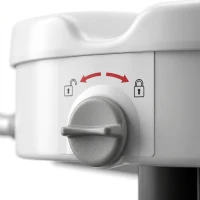 HOMCOM Rehausseur de siège de toilettes avec poignées, largeur réglable, accoudoirs rembourrés, blanc(m-11)