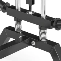 SPORTNOW Station de Musculation à Poulie Machine à Câble LAT Fixation Murale Charge de Poids Personnalisable 85x68x210cm Noir(m-13)
