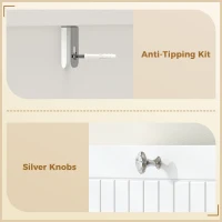 HOMCOM Meuble WC dessus de toilette avec 2 placards, tiroir basculant, porte-papier et étagères réglables, blanc(m-8)