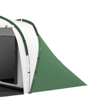 Outsunny Tente de camping familiale 4-6 pers. étanche légère facile à monter 2 grandes portes dim. 5,55L x 2,25l x 1,9H m(m-12)