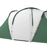 Outsunny Tente de camping familiale 4-6 pers. étanche légère facile à monter 2 grandes portes dim. 5,55L x 2,25l x 1,9H m(m-13)