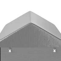 Outsunny 179 x 120cm Temporary Garden Shed, with Accessories - Light Grey(m-9)