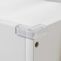 AIYAPLAY Baby Changing Table with 2 Storage Shelves, Nursery Diaper Changing Unit with Waterproof Changing Mat, White(m-10)