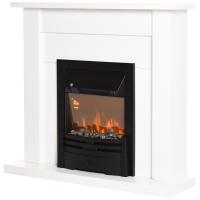 HOMCOM Camino Elettrico 102cm x 30cm x 95cm Bianco
