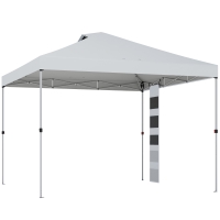 Outsunny Pavilion 3x3 m Pop-Up cu Buzunare, UPF 50+, cu Saci de Nisip și Geantă cu Roți