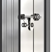 Outsunny Abri de Jardin Armoire de Jardin 0,69m² Toit Incliné Porte Verrouillable et Barres de Soutien 83x89x163cm Gris Anthracite(m-13)