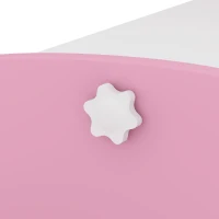 AIYAPLAY Meuble rangement enfant 3 à 8 ans, rangement jouets enfant modulaire avec porte-magazines à 4 étagères, rose(m-14)
