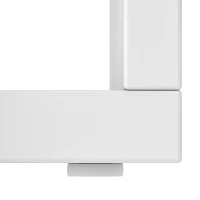 HOMCOM Étagère de rangement, bibliothèque géométrique à 5 niveaux, pour bureau, salon, chambre, blanc et bois naturel(m-14)