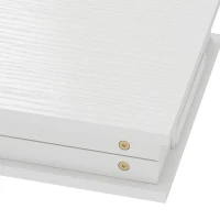 HOMCOM Tavolino da letto pieghevole e regolabile con piano inclinabile per laptop, bianco(m-8)