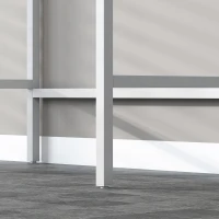 HOMCOM Étagère de Machine à Laver 3 Niveaux, Meuble pour Lave-Linge et Sèche-Linge avec Barre de Suspension, Marron et Blanc(m-12)
