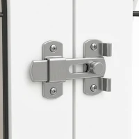 PawHut Gaiola para Cão Móvel-Gaiola para Cão de Interior Arqueada com Porta Dupla como Mesa de Apoio em Metal 80x56x59cm Branco(m-7)