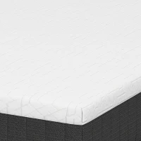 HOMCOM Matelas 140 x 190 cm, 25 cm d'épaisseur, mousse à mémoire de forme, ressorts ensachés 7 zones, fermeté moyenne(m-14)