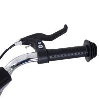 HOMCOM Kinderstep scooter 16/12 inch stadsscooter rolfiets zwart verstelbaar(m-9)