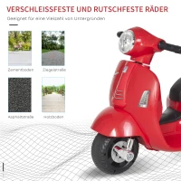 HOMCOM Elektrische motorfiets kindermotorfiets elektrisch voertuig 3 t/m 6 jaar rood(m-7)