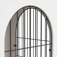 PawHut Cage pour Chien Meuble Cage Chien Intérieur Arche avec Double Porte comme Table d'Appoint en Métal 80x56x59cm Blanc(m-11)