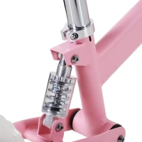 HOMCOM kinderloopfiets schokdemper loopstoeltje loopfiets 2-5 jaar PP roze(m-8)