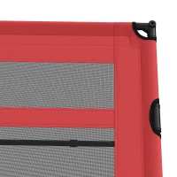 PawHut hondenligstoel outdoor hondenmand kattenmand dierenmand slaapplaats rood(m-12)