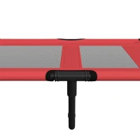 PawHut hondenligstoel outdoor hondenmand kattenmand dierenmand slaapplaats rood(m-10)
