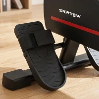 SPORTNOW Rameur Magnétique Appareil de Musculation Bluetooth Connecté Kinomap & Zwift 16 Niveaux de Résistance 135x42x72cm Rouge(m-10)