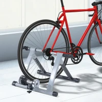 HOMCOM Fietstrainer fiets lucht hometrainer roltrainer 26-28 inch 2 kleuren(m-2)