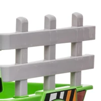 HOMCOM Elektrische kinderauto, kindertractor, inclusief ouderlijke afstandsbediening, maximale snelheid van 6 km/u, groen + zwart(m-12)