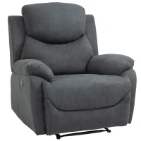 HOMCOM Relaxstoel, ligstoel, 150° kantelbaar, Donkergrijs(m-1)