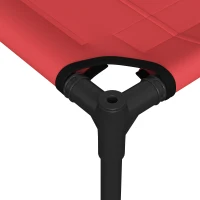 PawHut hondenligstoel outdoor hondenmand kattenmand dierenmand slaapplaats rood(m-11)