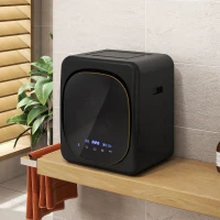 HOMCOM 4 kg Compact Tumble Dryer, with UV Sterilisation - Black(m-10)