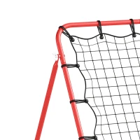 HOMCOM Filet de rebond en métal angle réglable et 20 cordes élastiques pour entraînement de football, tennis, handball 96x80x96(m-10)