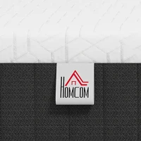 HOMCOM Matelas 140 x 190 cm, 25 cm d'épaisseur, mousse à mémoire de forme, ressorts ensachés 7 zones, fermeté moyenne(m-11)