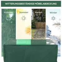 Outsunny Beschermhoes hoes voor tuinmeubelen 135 x135 x 75 cm Oxford(m-6)