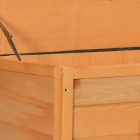 PawHut weervast hondenhok hondenhuis hondengrot scharnierend dak grenenhout(m-13)