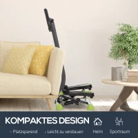HOMCOM Stepper Fitness Swing Stepper met LCD-scherm tot 100 kg 55 x 44 x 108 cm(m-7)