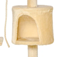 PawHut Kattenboom krabboom slaapgrot klimboom trap speelboom 4 lagen 114 cm(m-11)