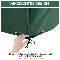Outsunny Beschermhoes hoes voor tuinmeubelen 135 x135 x 75 cm Oxford(m-5)