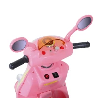 HOMCOM Elektrische kindermotorfiets elektrische motorfiets elektrische auto kindervoertuig driewieler 3 km/u(m-8)
