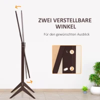 HOMCOM staande spiegel verhoogde poten passpiegel make-upspiegel eenvoudig te onderhouden MDF(m-4)