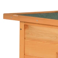 PawHut weervast hondenhok hondenhuis hondengrot scharnierend dak grenenhout(m-10)