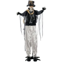 HOMCOM Halloween decoratie, geluidseffecten, bewegingssensor en LED-lichten(m-11)