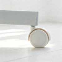 HOMCOM Bureaustoel voor thuis, met hoogteverstelling, kantelfunctie, draaibare stoel met wielen, crème(m-13)