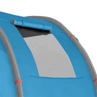 Outsunny Campingtent Trekkingtent Tent, weerbestendig, 2 ruimtes,  475 x 264  cm Breedte x 172, Blauw(m-13)