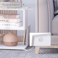 HOMCOM Bijzettafel nachttafel met modern design salontafel voor kantoor woonkamer(m-7)