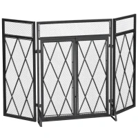HOMCOM haardscherm 120 cm x 11,5 cm x 79 cm(m-11)
